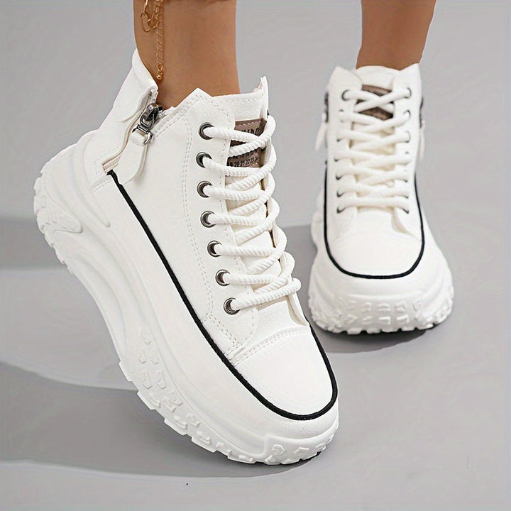 Drune | Lässige Plateau Knöchelhohe Sneaker