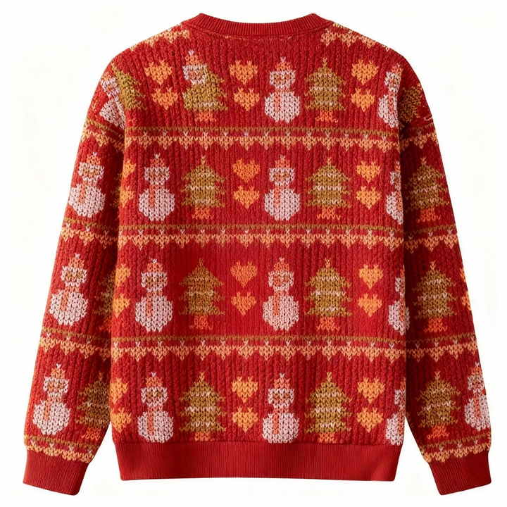 Drune | Softester Unisex Verspielter Weihnachtsmann Weihnachtspulli - Hässlicher Feiertags-Pullover