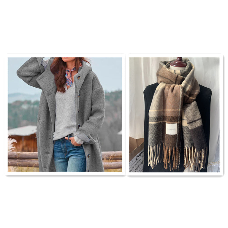 Drune | eleganter einfarbiger mantel
