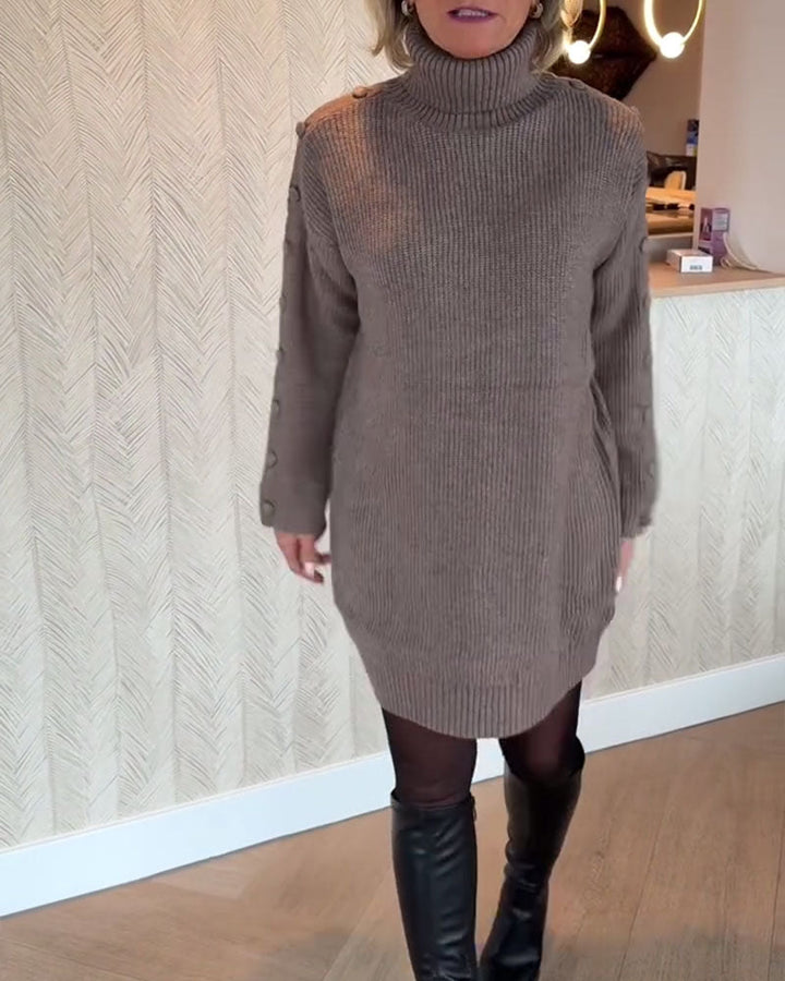 Drune | Strickkleid mit Knopfdesign