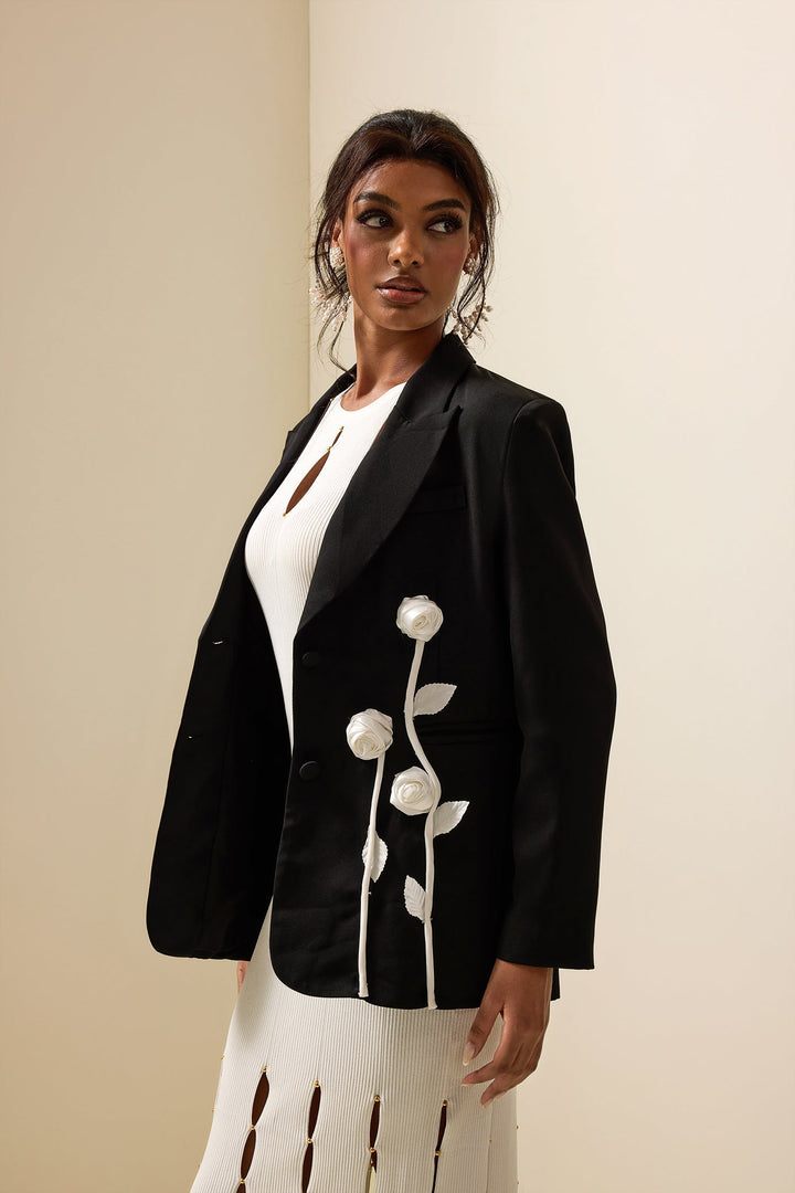 Drune | Kontrast Langarm Blazer Jacke