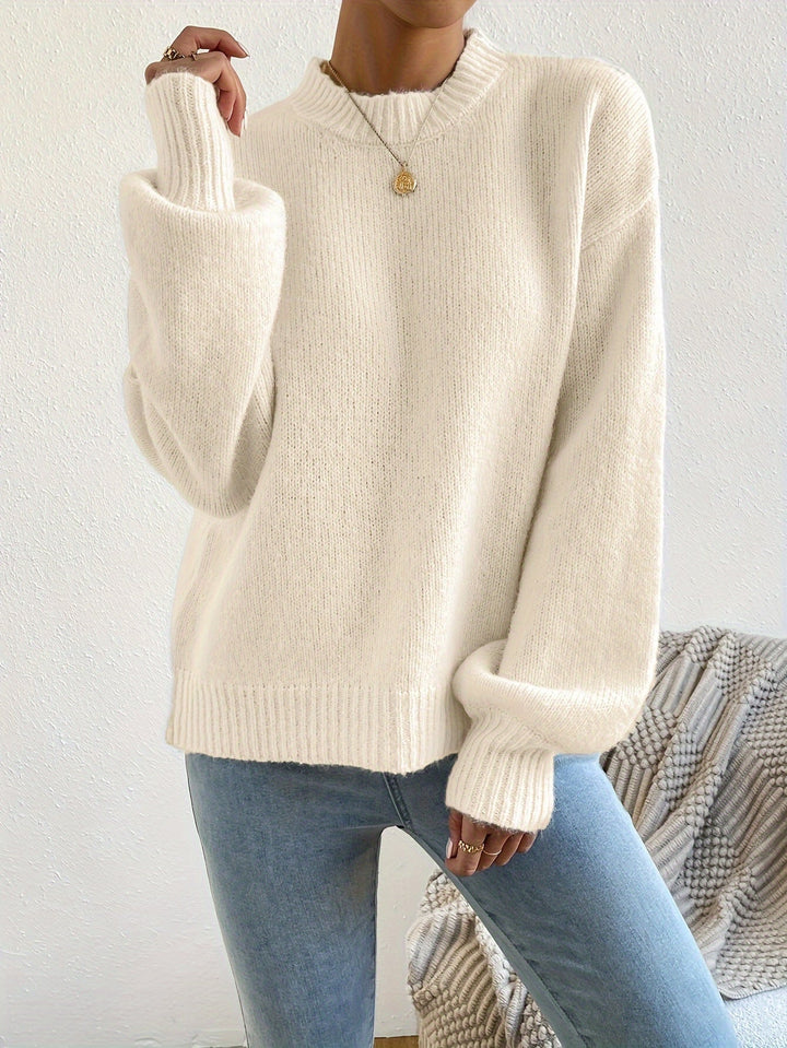 Drune | Oversize Strickpullover mit Rundhalsausschnitt – Weich & stylisch für kalte Tage