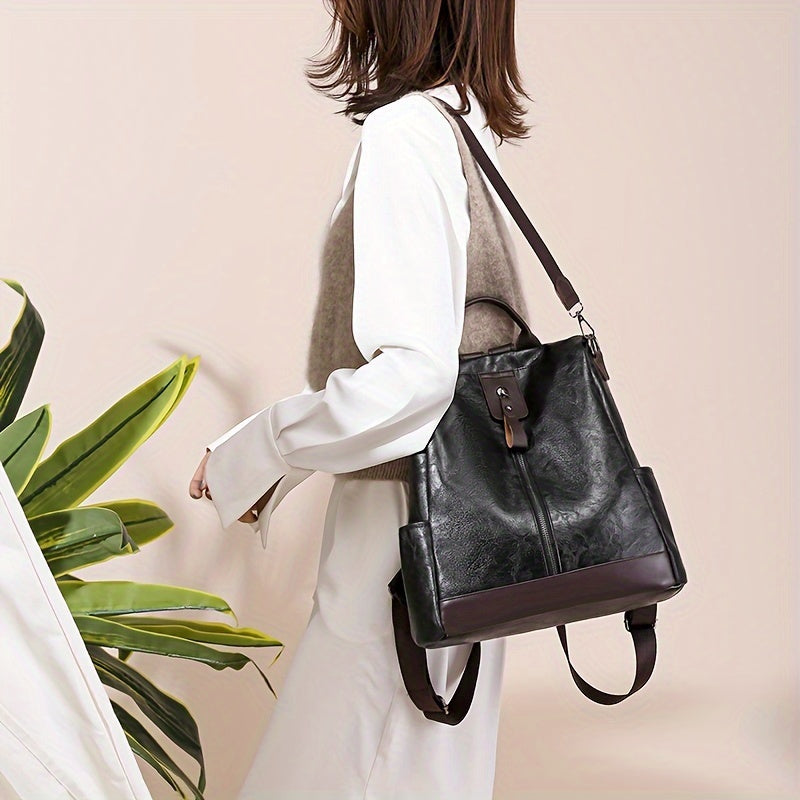 Drune | Diebstahlsicherer Damen Rucksack Vegan Anti-Diebstahl City-Backpack