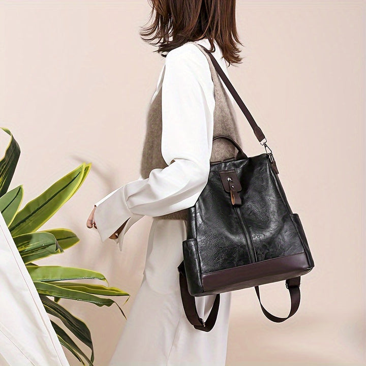 Drune | Diebstahlsicherer Damen Rucksack Vegan Anti-Diebstahl City-Backpack