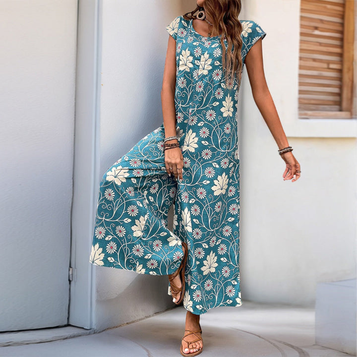 Drune | Lockerer Jumpsuit mit Blumendruck