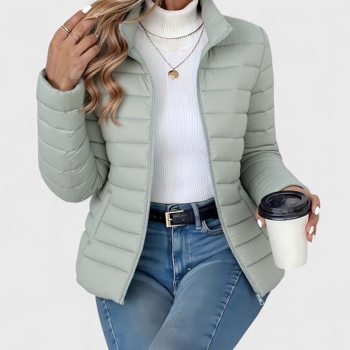 Drune | Elegante lange Damenjacke im klassischen Stil