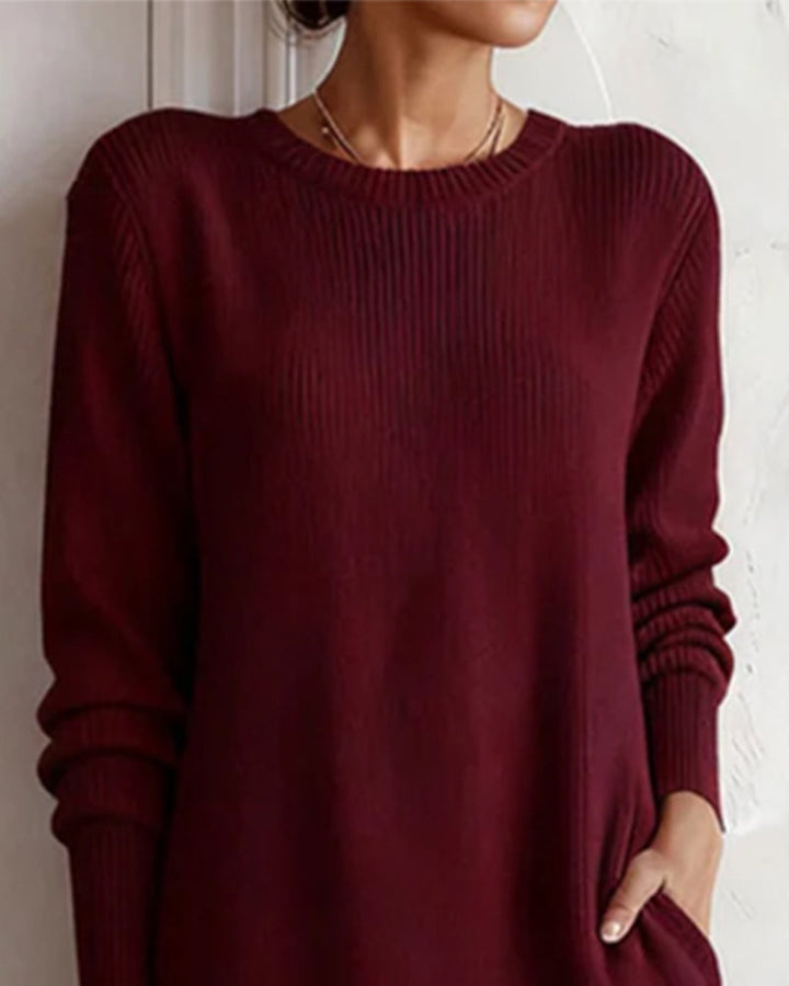 Drune | Strickkleid mit Rundhalsausschnitt