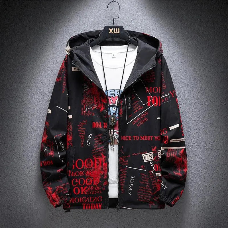 Drune | Umkehrbare Herrenjacke mit Camouflage-Druck