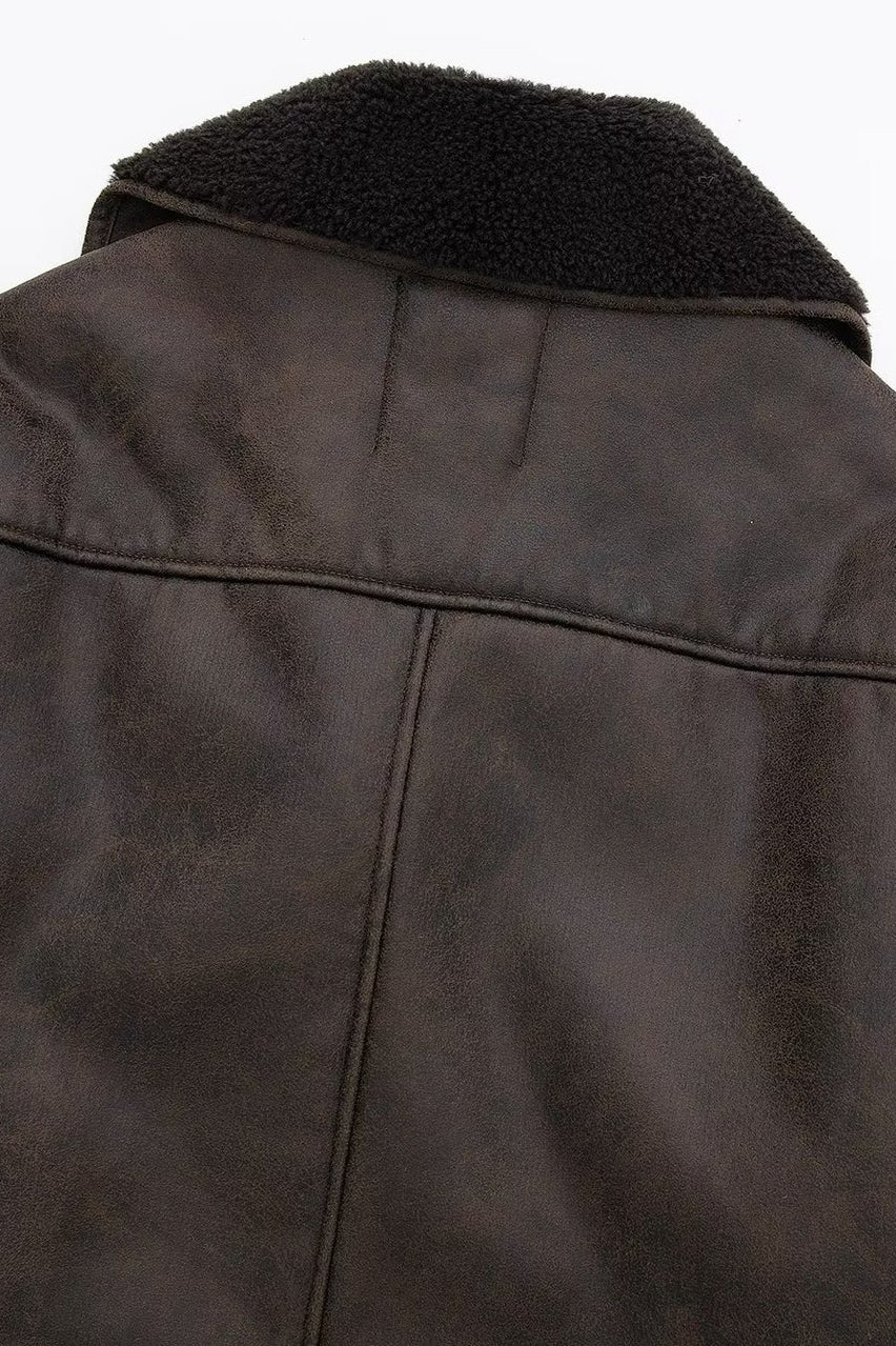 Drune | Gewend Shearling Jacke