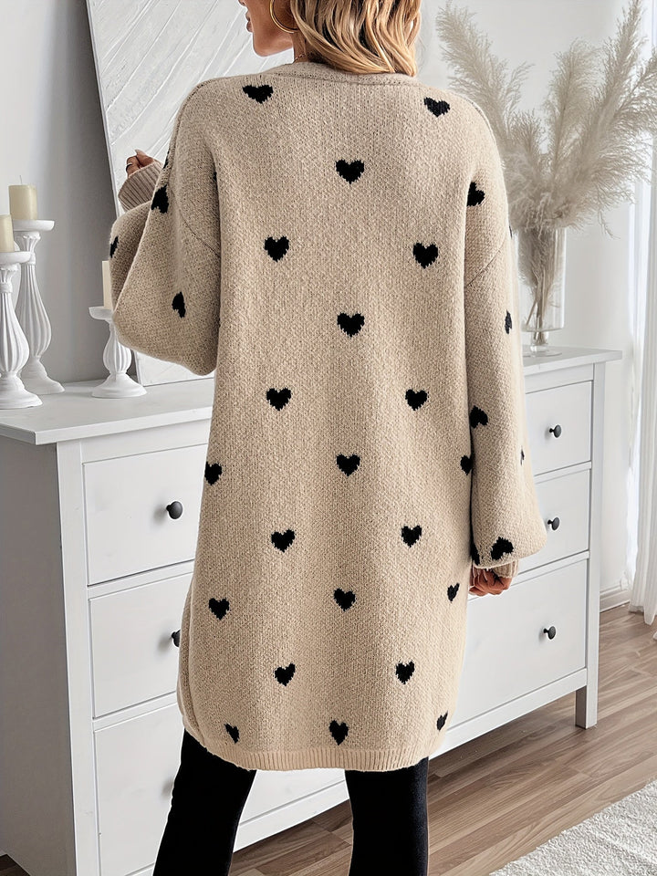 Drune | Herz Strickjacke