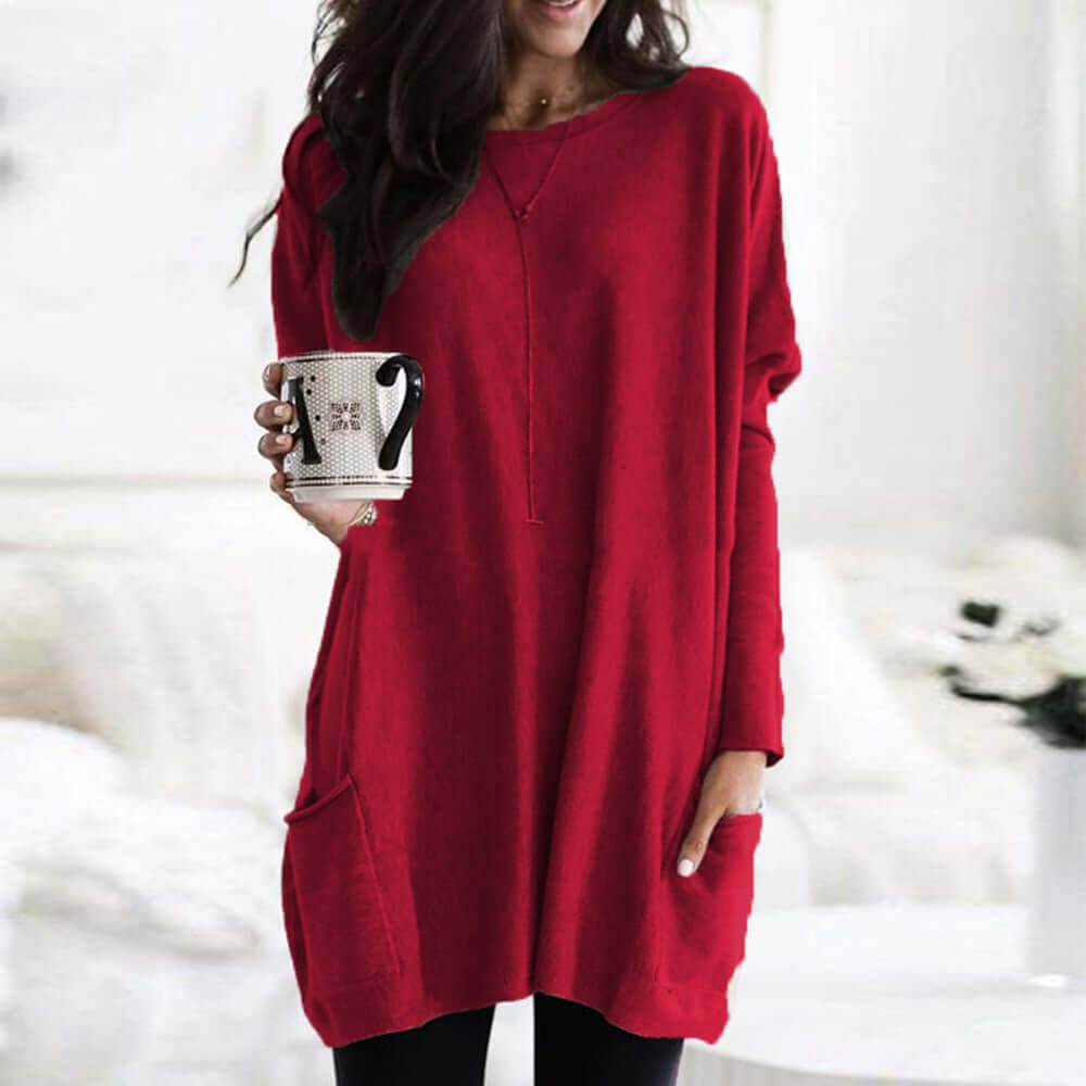 Drune | Elegantes T-Shirt mit Tasche