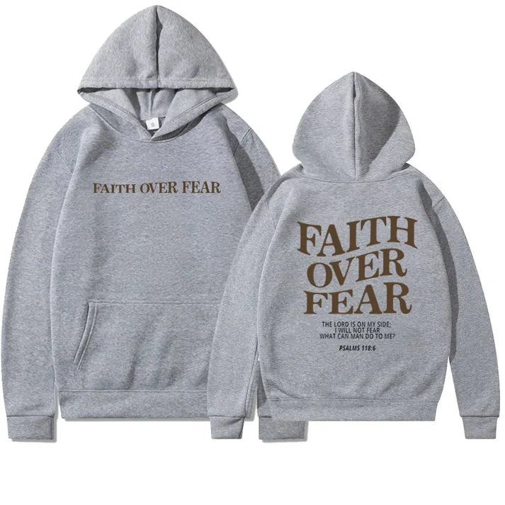Drune | "Faith Over Fear Pslams 118:6" Unisex-Kapuzenpulli
