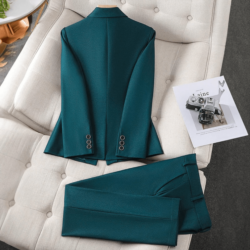 Drune | Eleganter Damen Blazer Und Hosenanzug Lässiges & Bequemes Design