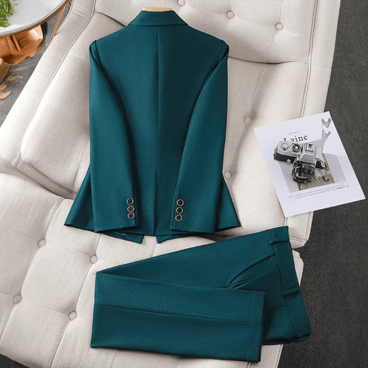 Drune | Eleganter Damen Blazer Und Hosenanzug Lässiges & Bequemes Design