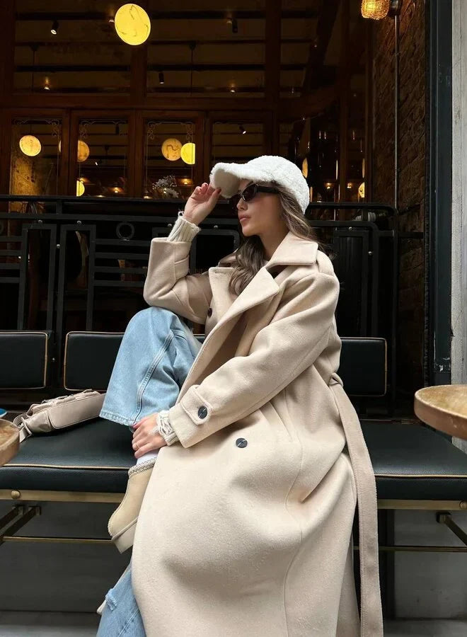 Drune | Lange Jacke für Damen Elegantes Design Warme Winterjacke