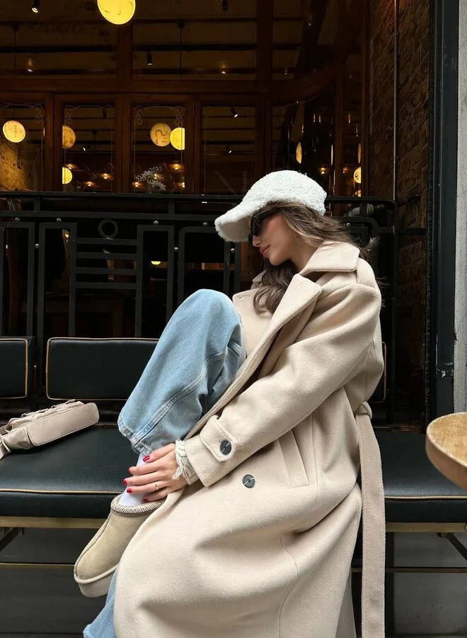 Drune | Lange Jacke für Damen Elegantes Design Warme Winterjacke
