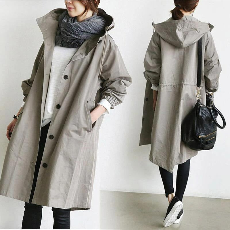 Drune | Trenchcoat Damen Leicht Wasserdicht