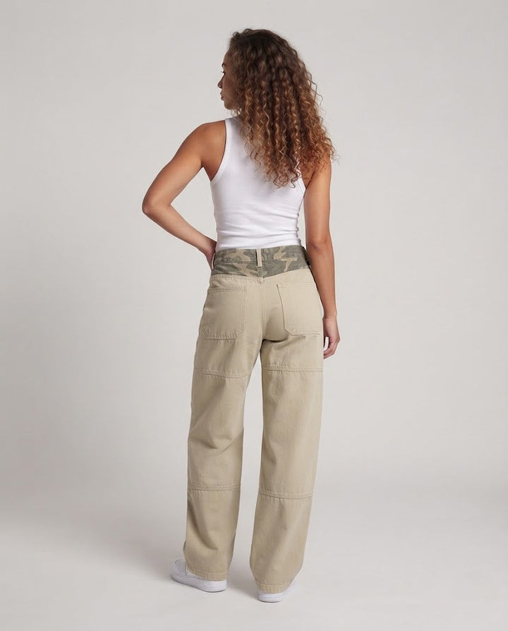 Damen Stilvolle Lockere Cargo-Hosen Drune