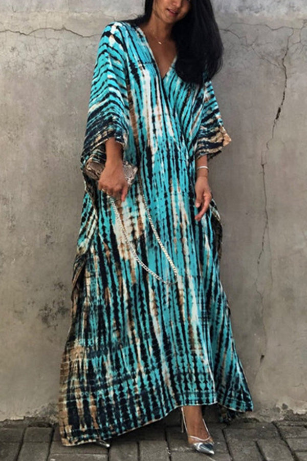 Drune Freely – Lockeres Überwurfkleid im Batik-Boho-Stil