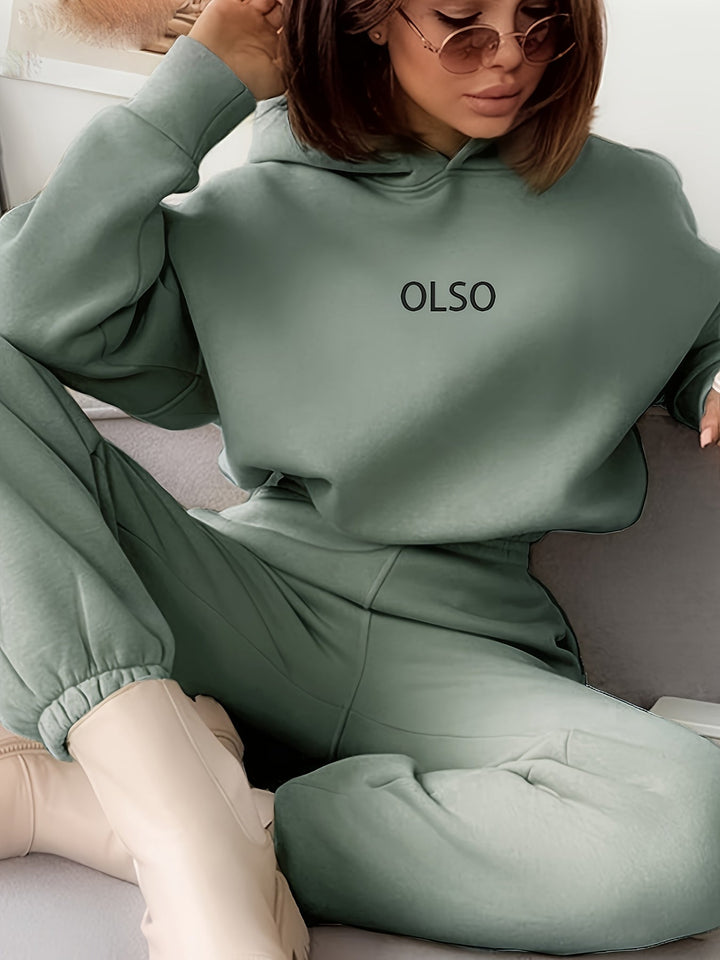 Drune | Damen Freizeit Kapuzenpullover und Jogginghosen