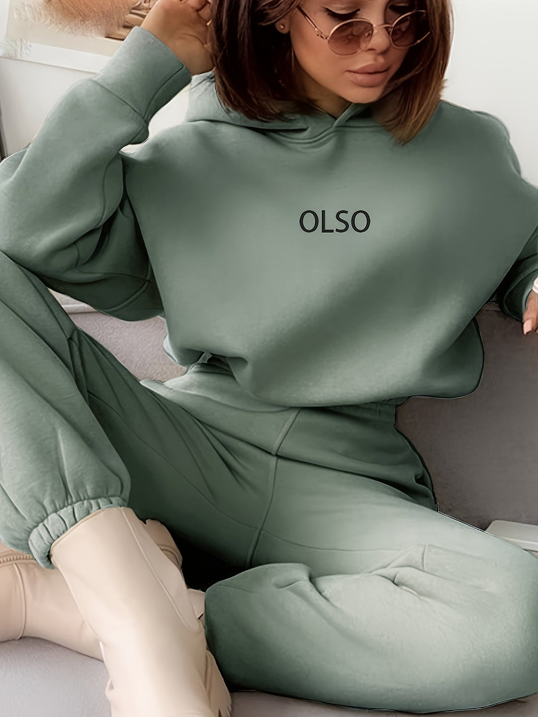 Drune | Oslo Damen Set – Zweiteiliges Set aus Kapuzenpullover und Sweatpants für lässigen Stil und maximalen Komfort.
