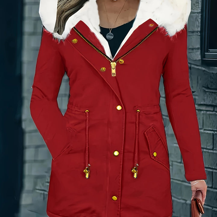 Drune | Freizeitjacke mit Kapuze und Kunstfell