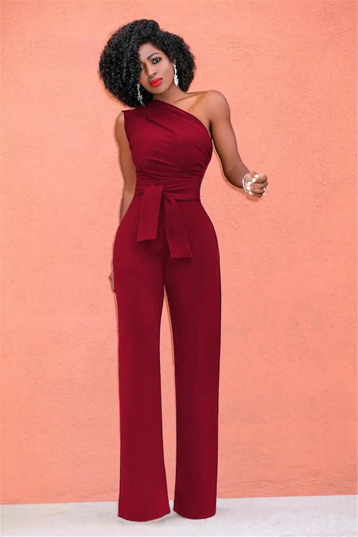 Drune | One-Shoulder Jumpsuit Elegant und Modern