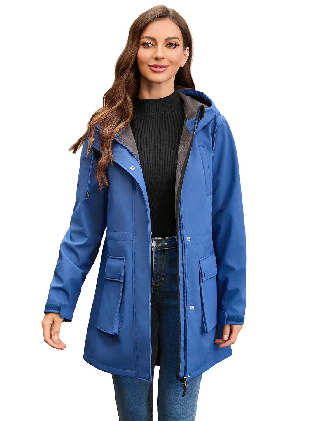 Drune | Wasserdichte Softshell-Damenjacke mit Kapuze