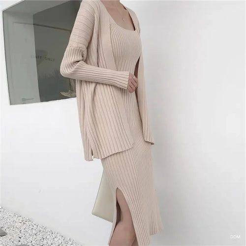 Drune | Strickjacke, Pullover, Kleid, Zweiteiliges Set