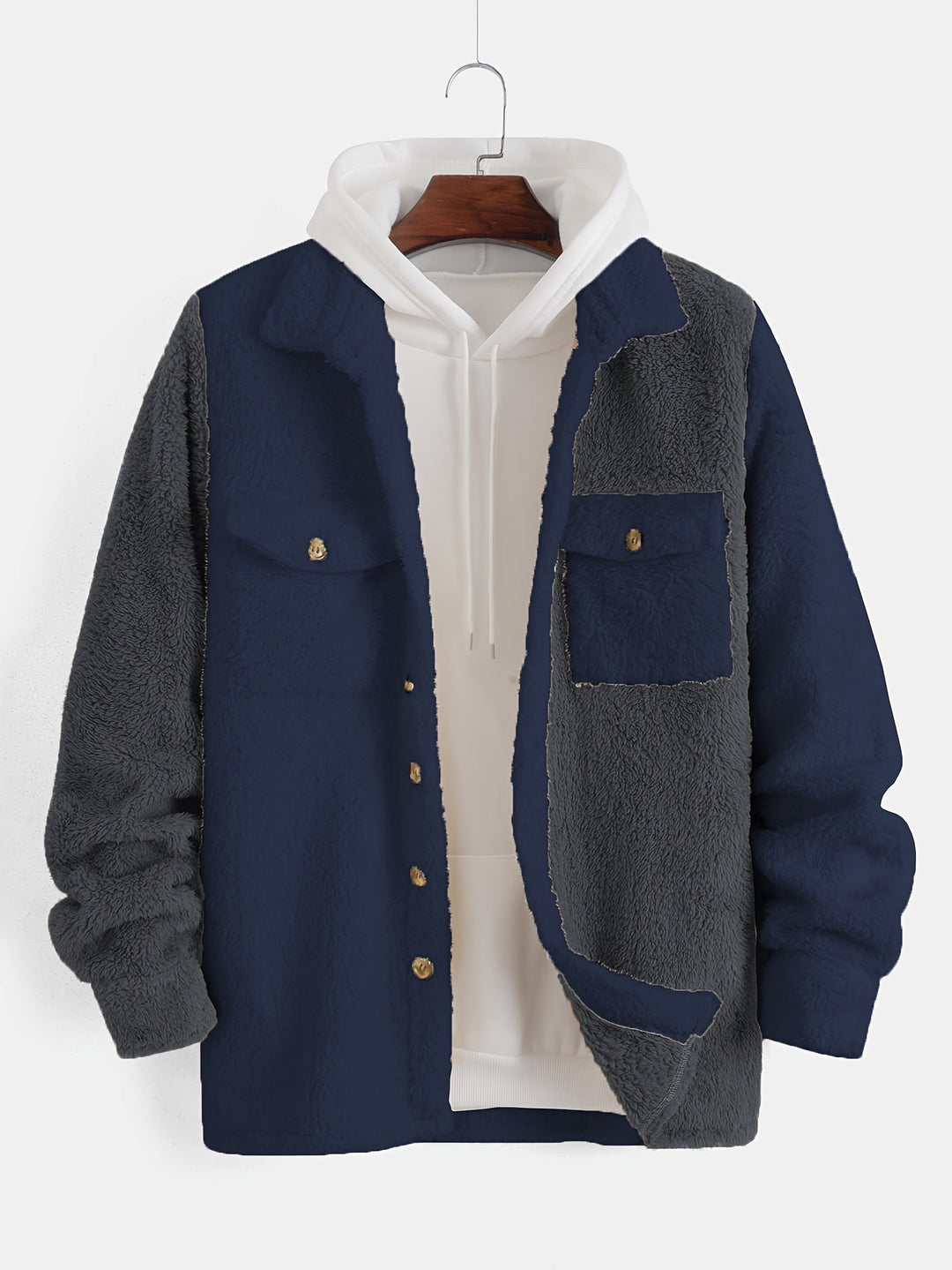 Drune | Winterjacke mit Knopfverschluss für Herren mit Stil