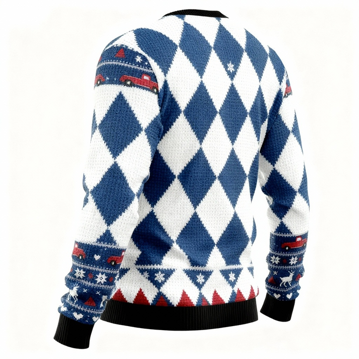 Drune | Hässlicher Weihnachts-Pullover Party [2025] | Lustiges Weihnachtsmann Design Edition