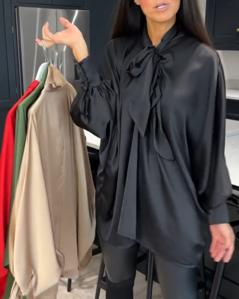 Drune | Bandkragen und Elegante Bluse