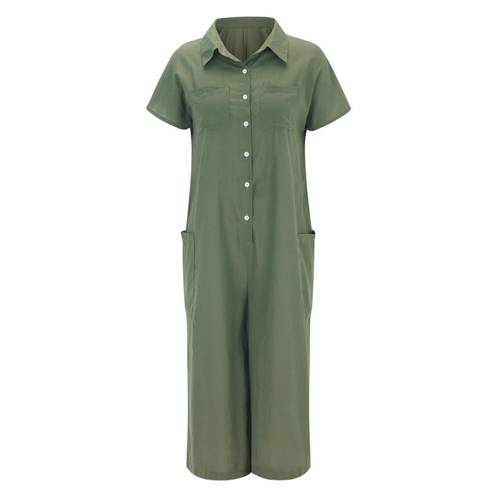 Drune | Super Stylischer Leinen Jumpsuit Für Damen