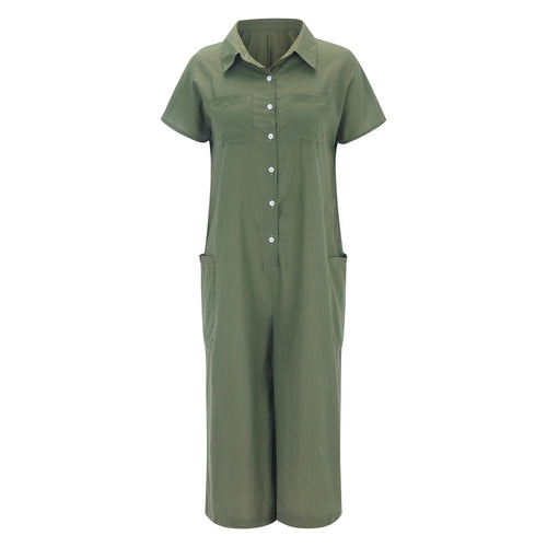 Drune | Super Stylischer Leinen Jumpsuit Für Damen