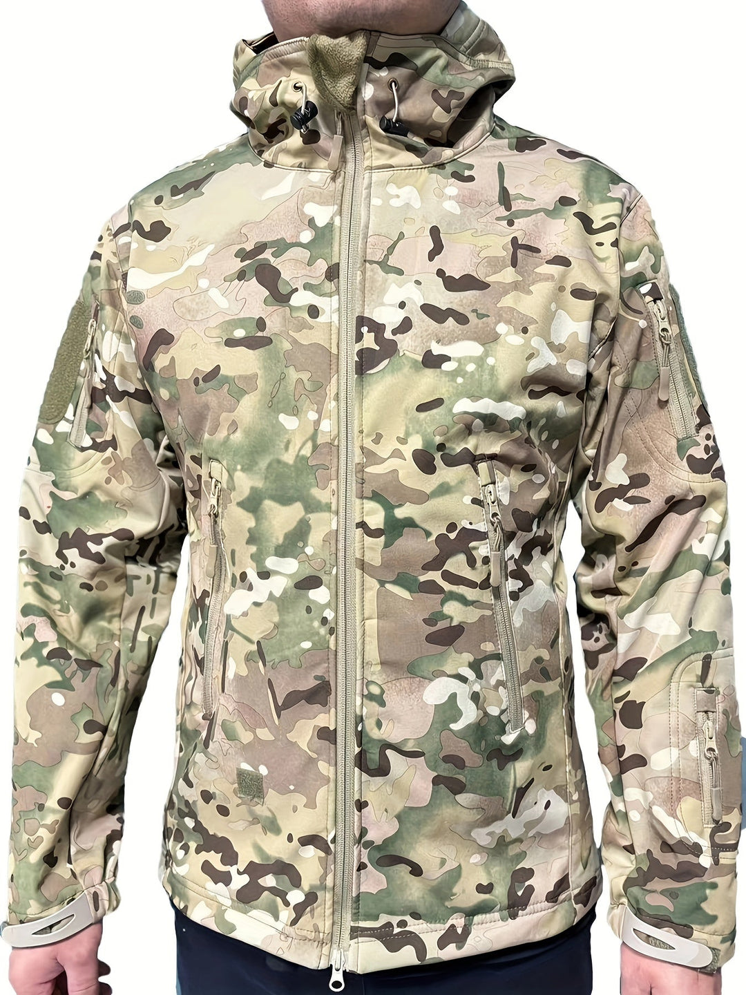 Drune | Taktische Kapuzenjacke mit Reißverschlusstaschen für Männer - Perfekt für Outdoor-Aktivitäten