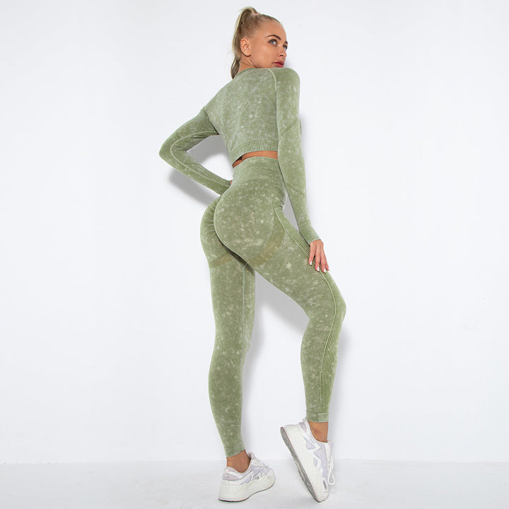 Drune | Sportliches Set Mit Crop Top Und High Waist Leggings
