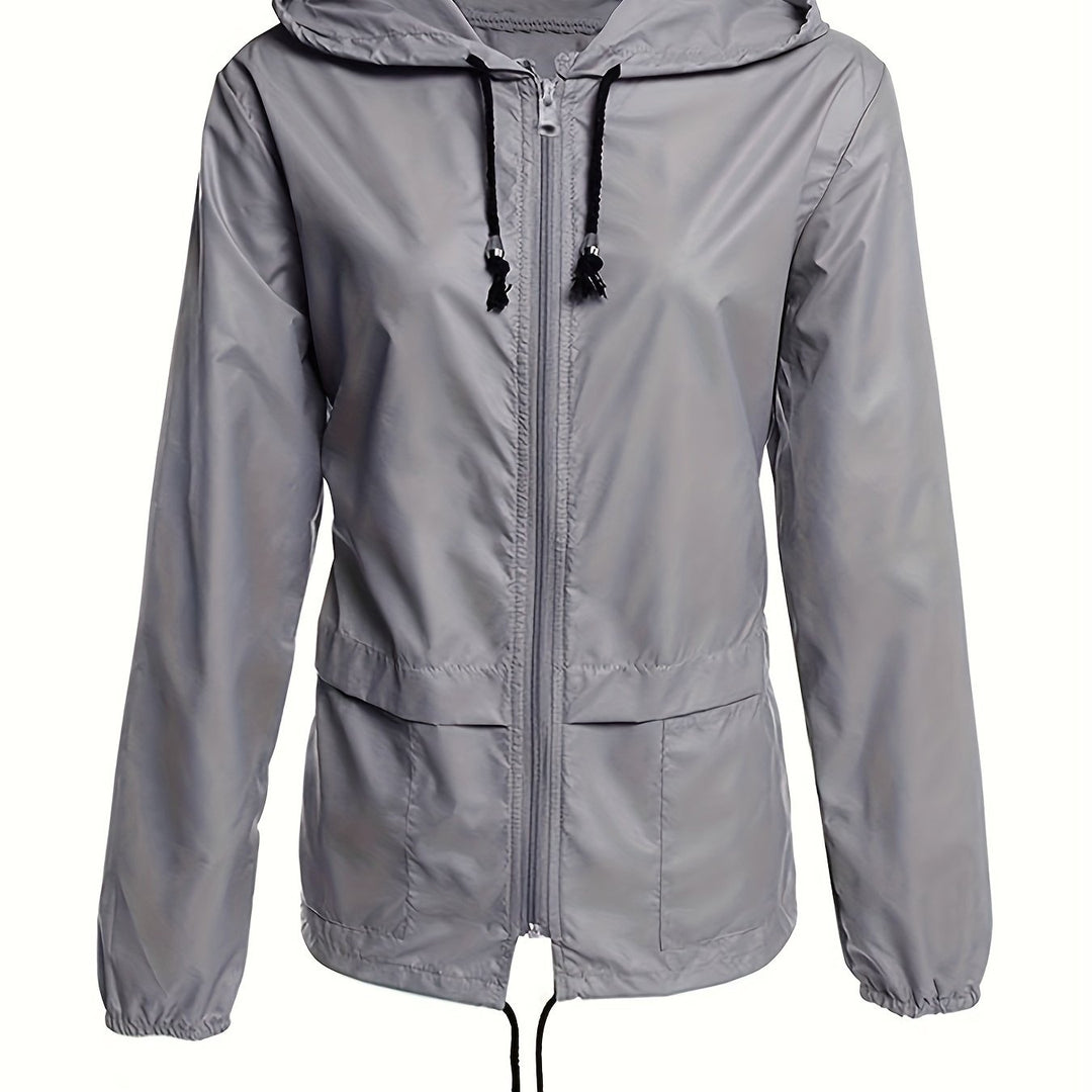 Drune | Einfarbige Windjacke mit Langen Ärmeln