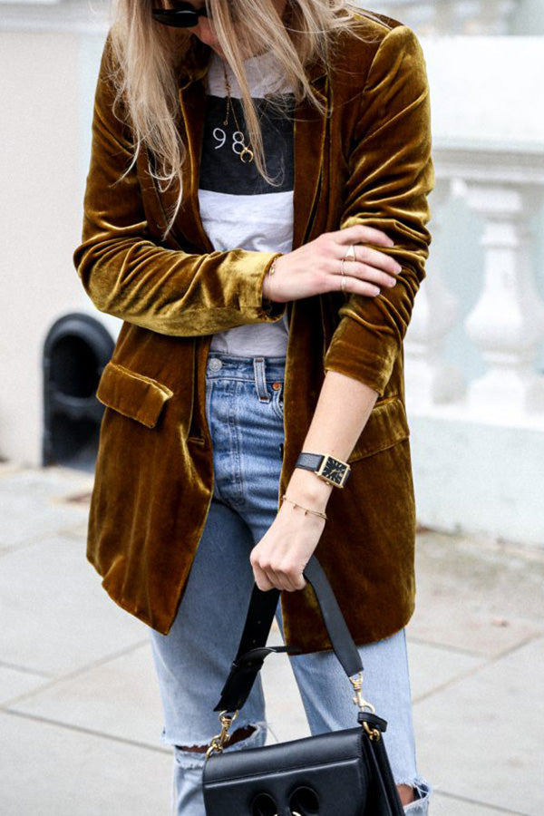Drune | Blazer aus Samt im Streetstyle