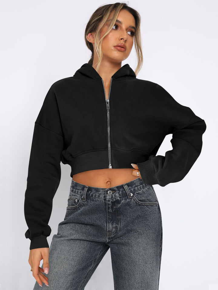 Drune | Fleece-Hoodie mit Reißverschluss