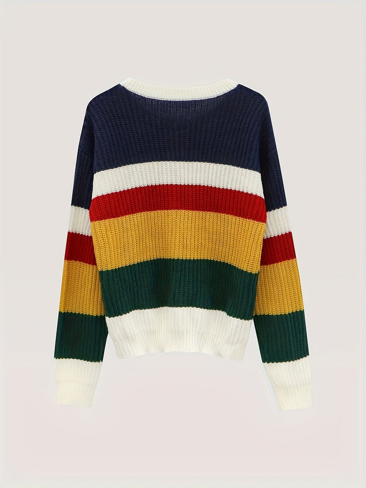 Drune | Gestrickter Pullover in Übergröße Damen