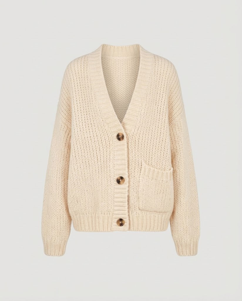 Damen Grobstrick-Pullover mit Norweger‑Muster und hohem Rollkragen Drune