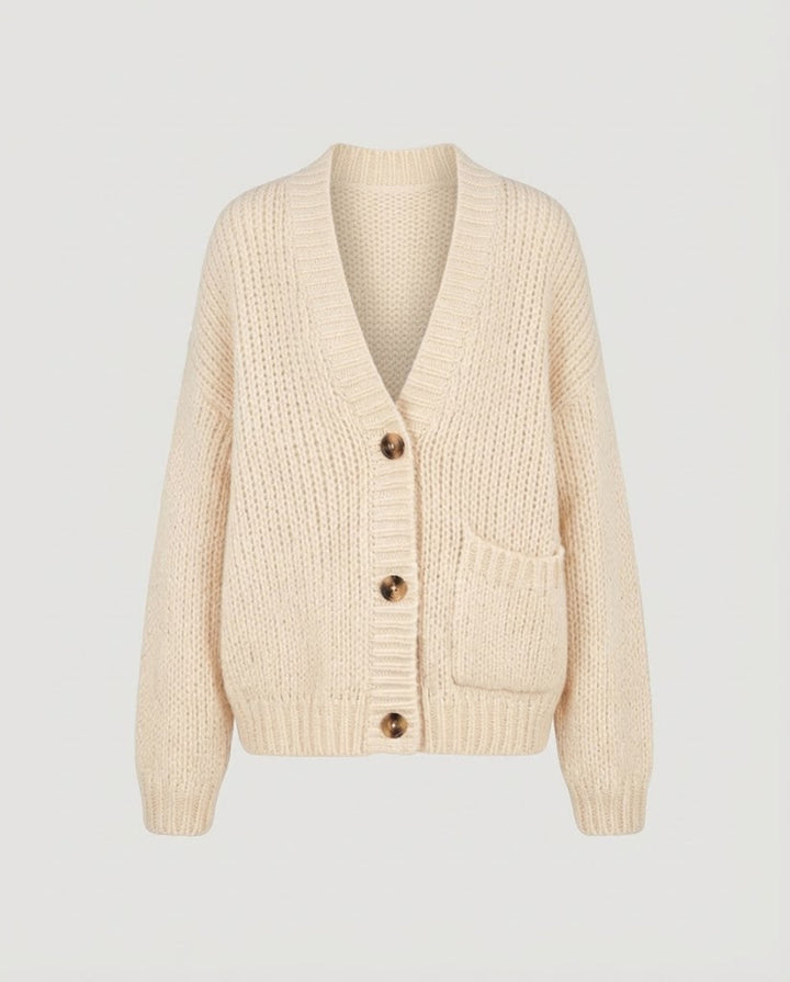 Damen Grobstrick-Pullover mit Norweger‑Muster und hohem Rollkragen Drune