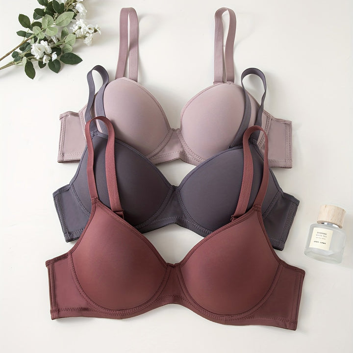 Drune | 3 Teilig Nahtlos Anti Ablehnung Push up Bh