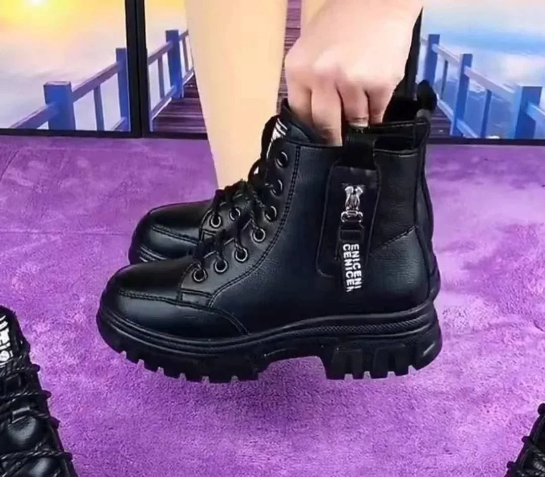 Drune | Damen High Top Leder Martin Stiefel