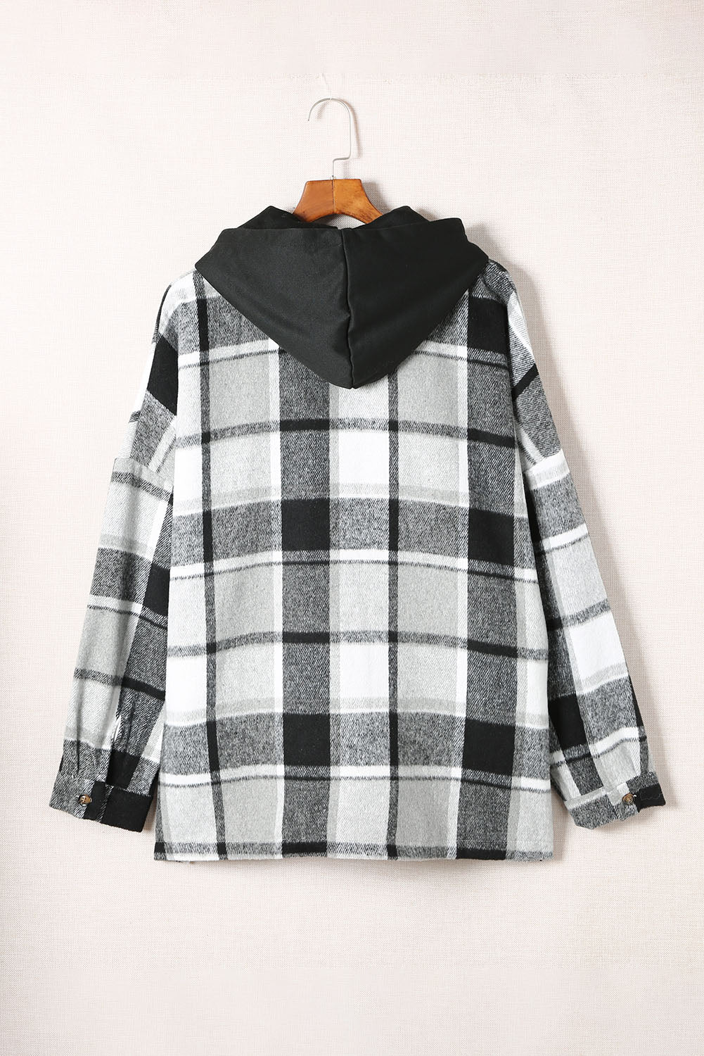 Drune | Gitter Oversized Jacke mit Kapuze Lässiger Komfort Warm und Trendy