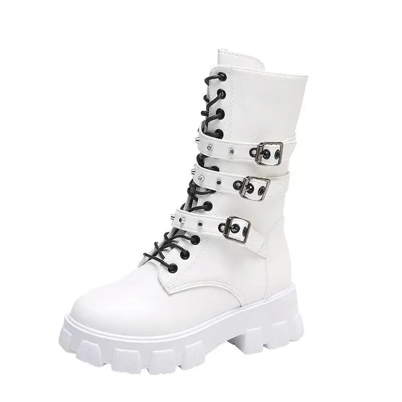 Drune | Damen Punk Stiefel