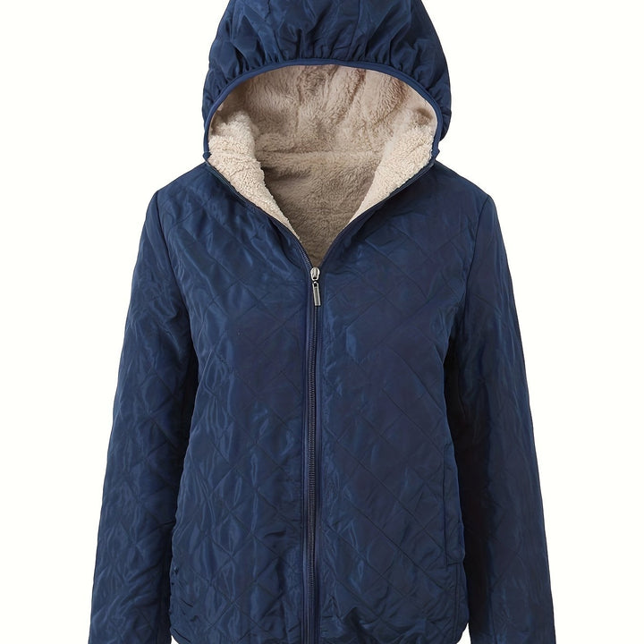 Drune | Steppjacke mit Reißverschluss und Kapuze