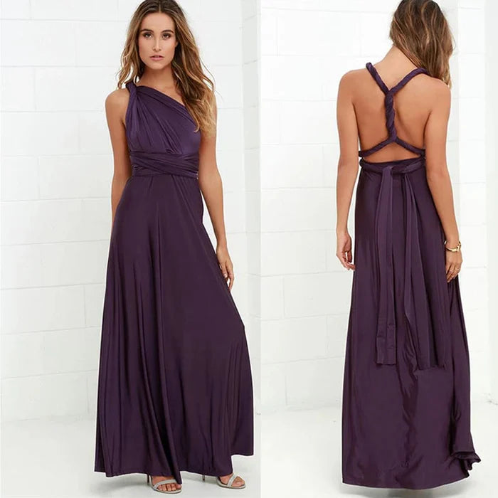 Drune | Elastisches Wickelkleid mit Trägern