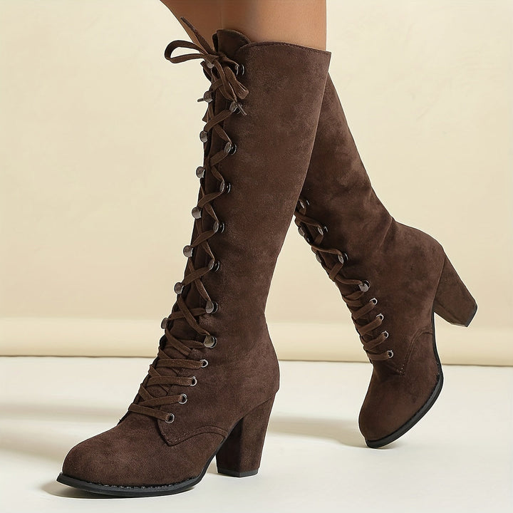 Drune – kniehohe, bequeme lange Winterstiefel für Damen