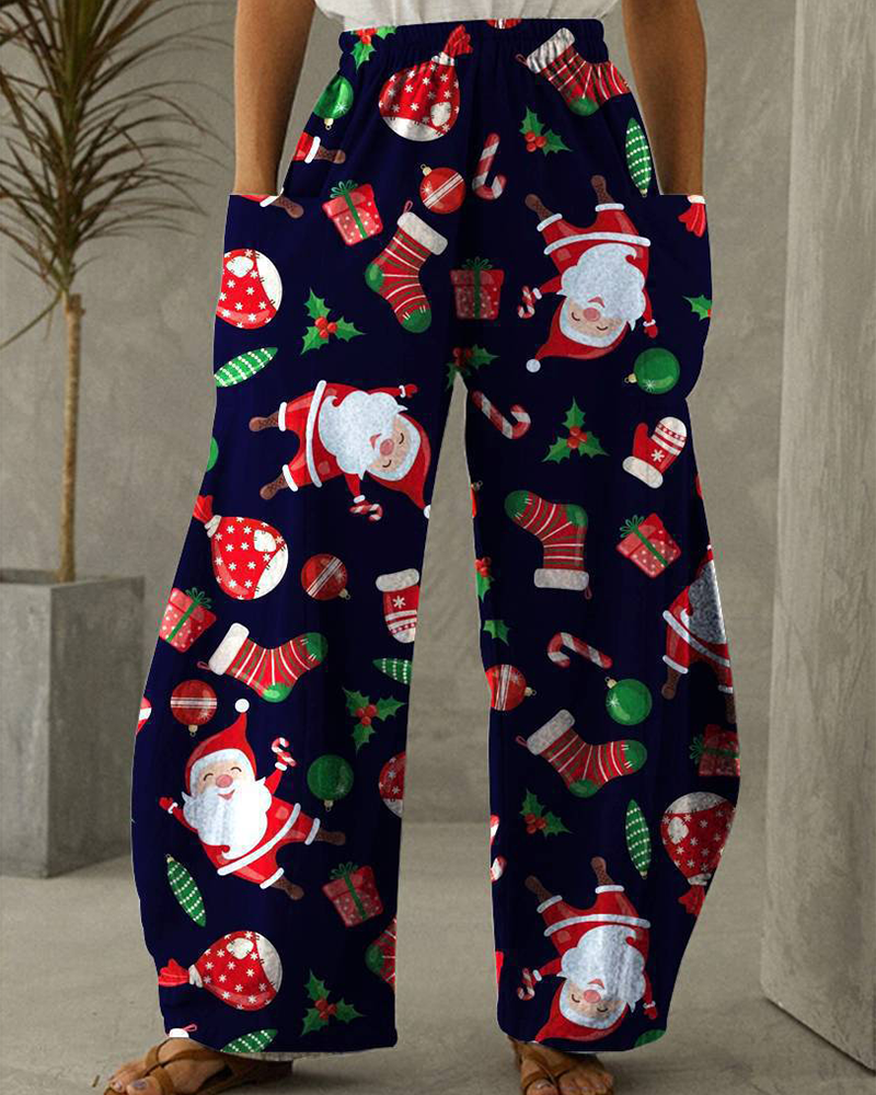 Drune | Weihnachtsdruck Freizeit Hose